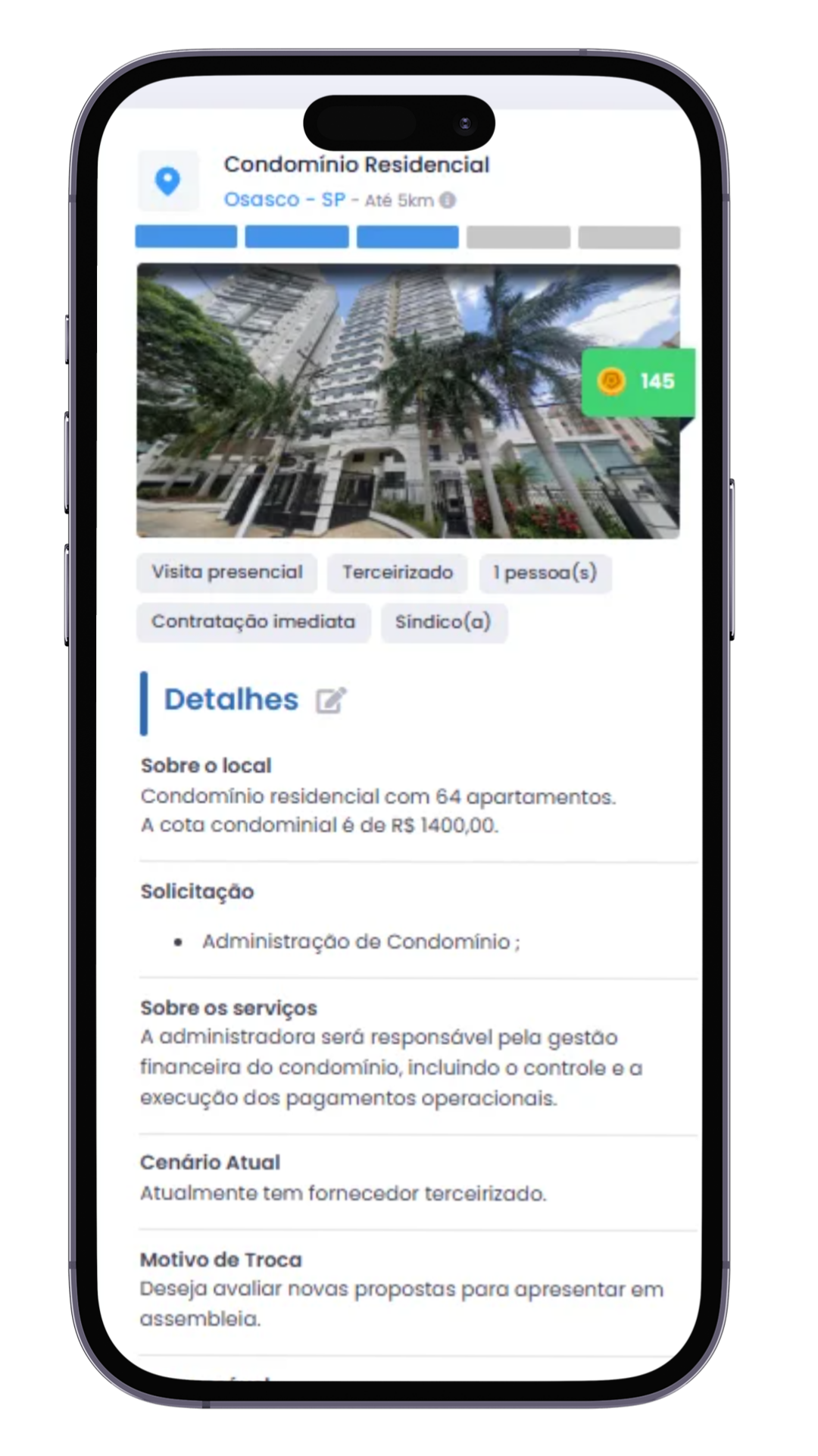 Oportunidade de cotação-administradora 2