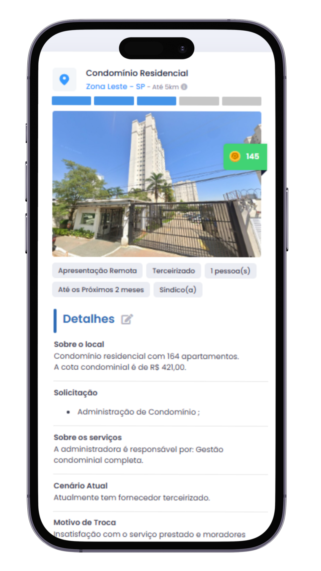 Oportunidade de cotação-administradora 5