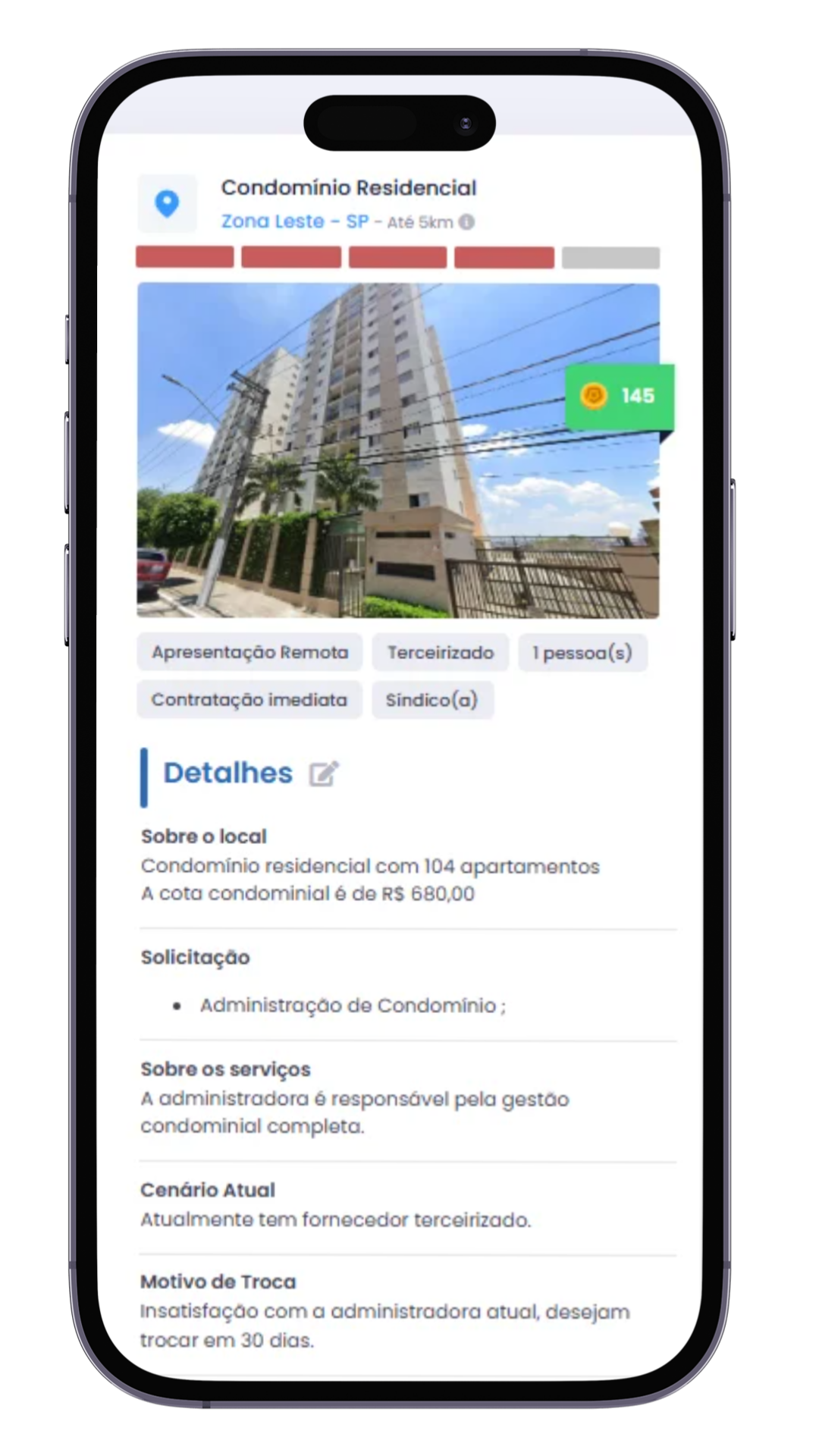 Oportunidade de cotação-administradora 6