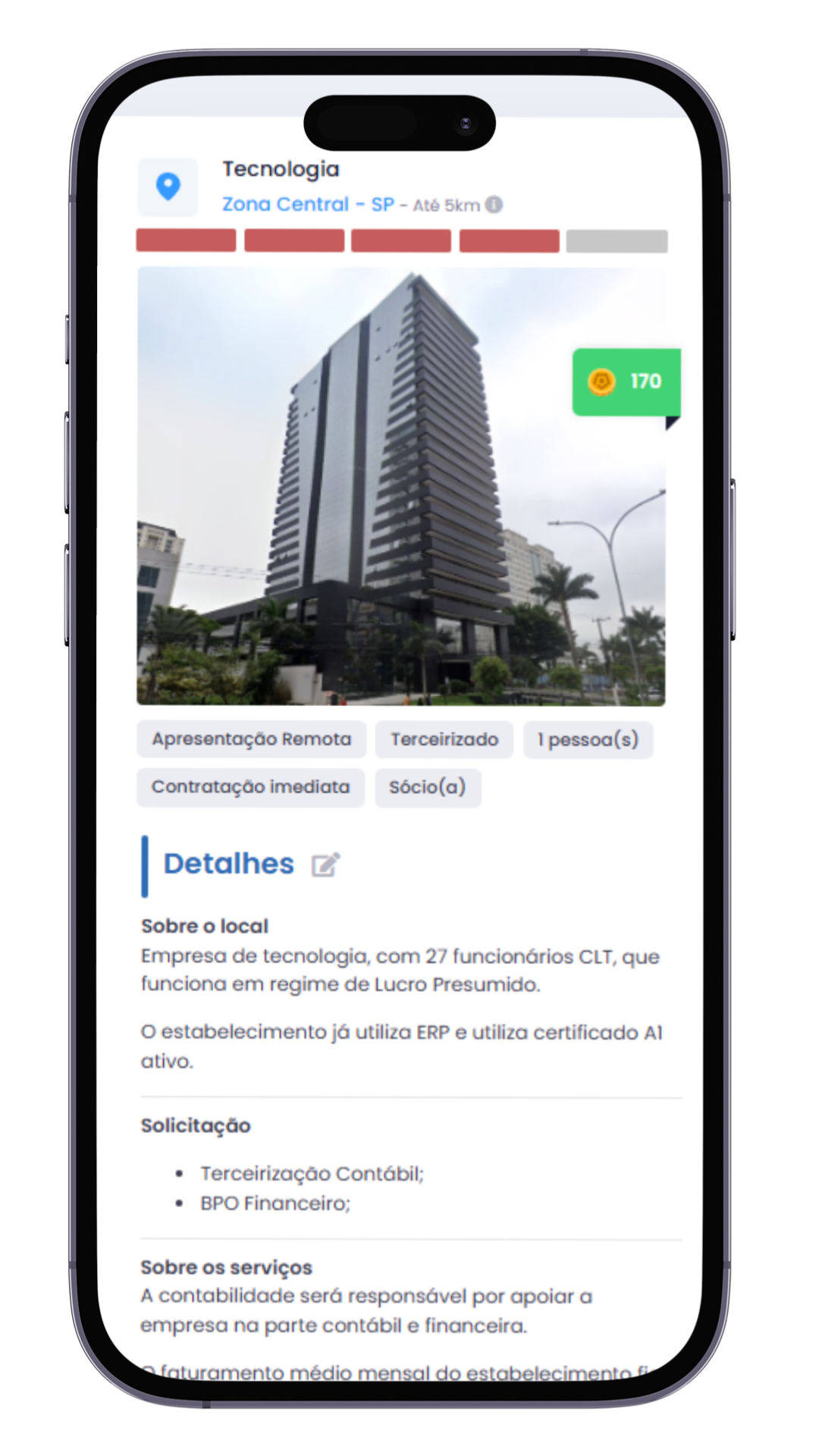 Oportunidade de cotação-contabilidade 5