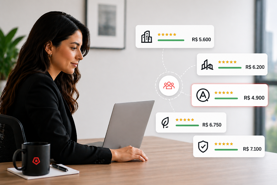 Primebid selecionando fornecedores adequados